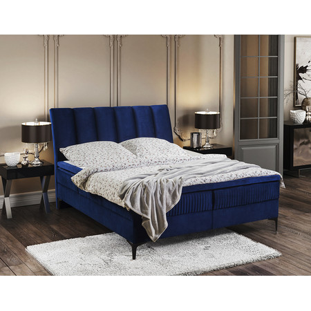 Čalouněná postel ALABAMA rozměr 120x200 cm Modrá TT-FURNITURE