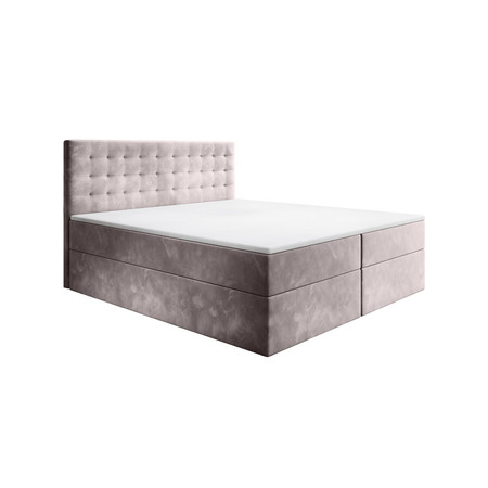 Čalouněná postel BARI šedá rozměr 160x200 cm TT-FURNITURE