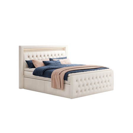 Čalouněná postel CESAR 120x200 cm Béžová KOLA