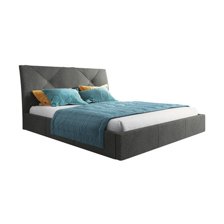 Čalouněná postel KARO rozměr 120x200 cm Tmavě šedá TT-FURNITURE