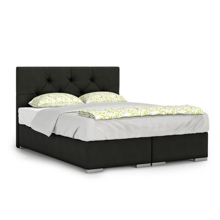Čalouněná postel London 90x200 cm Černá KOLA