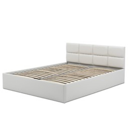 Čalouněná postel MONOS II bez matrace rozměr 160x200 cm - Eko-kůže Bílá eko-kůže Signal-nabytek
