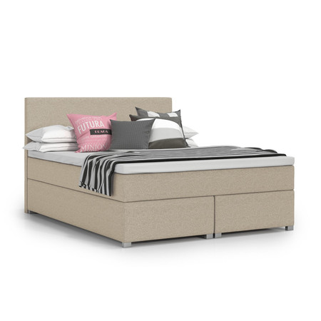 Čalouněná postel VIERA 120x200 cm Béžová KOLA
