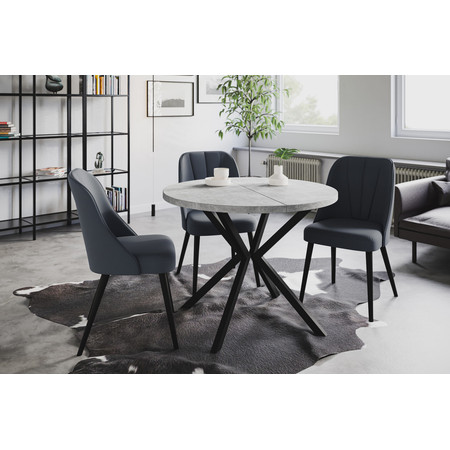 Jídelní rozkládací stůl LOFT LITE 120x40 cm Bílá Dub craft Alpimeble