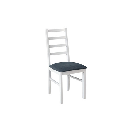 Jídelní židle NILO 8 Bílá Tkanina 19 MIX-DREW