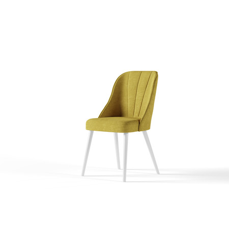Židle Skandinavská Bílá Žlutá Alpimeble