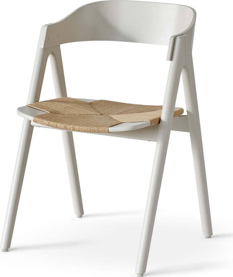 Béžová jídelní židle z bukového dřeva s ratanovým sedákem Findahl by Hammel Mette Hammel Furniture