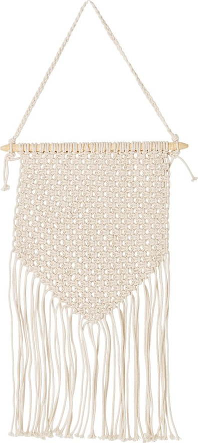 Béžová závěsná dekorace macramé Bloomingville Mini Bandon Bloomingville Mini