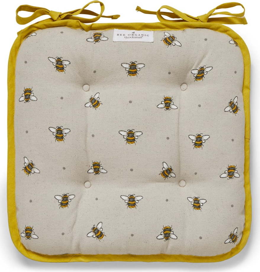Béžovo-žlutý bavlněný podsedák Cooksmart ® Bumble Bees Cooksmart