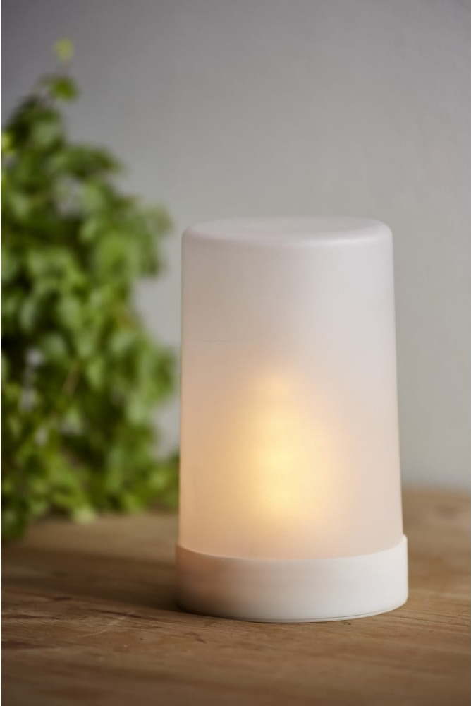 Bílá LED světelná dekorace Star Trading Flame Candle