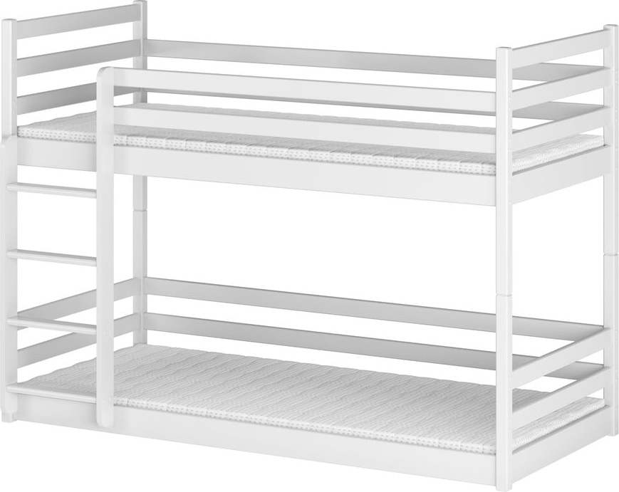 Bílá patrová dětská postel 70x160 cm Mini - Lano Meble Lano Meble