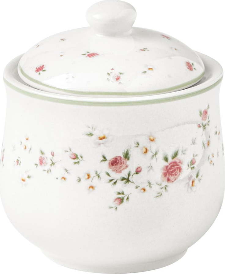 Bílá porcelánová cukřenka Brandani Nonna Rosa Brandani