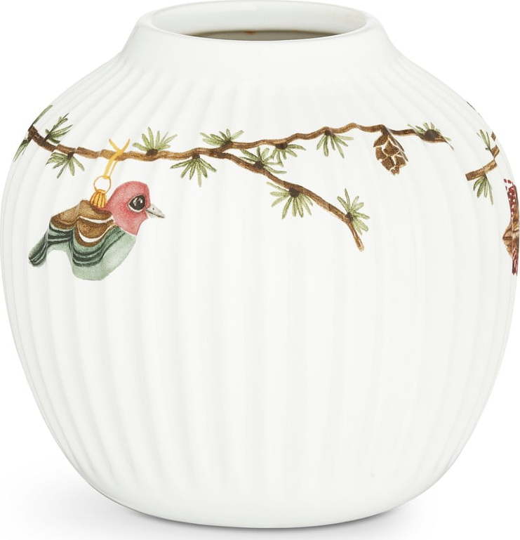 Bílá porcelánová vánoční váza Kähler Design Hammershøi