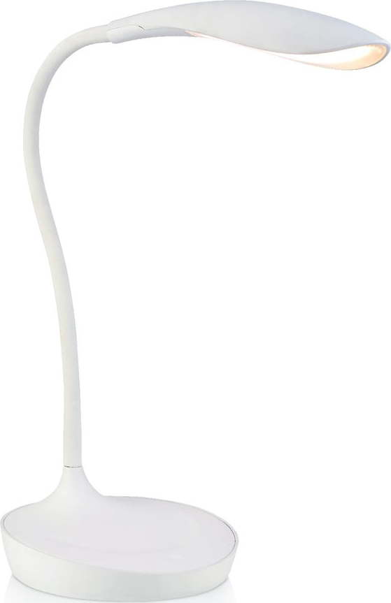 Bílá stolní lampička s USB portem Markslöjd Swan Markslöjd