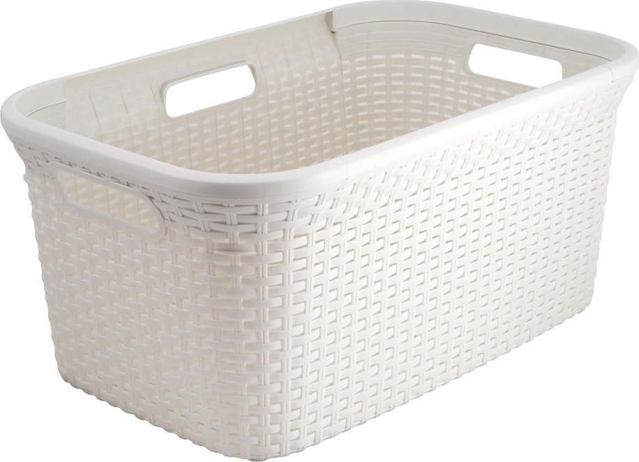 Bílý koš na prádlo Curver Style Basket