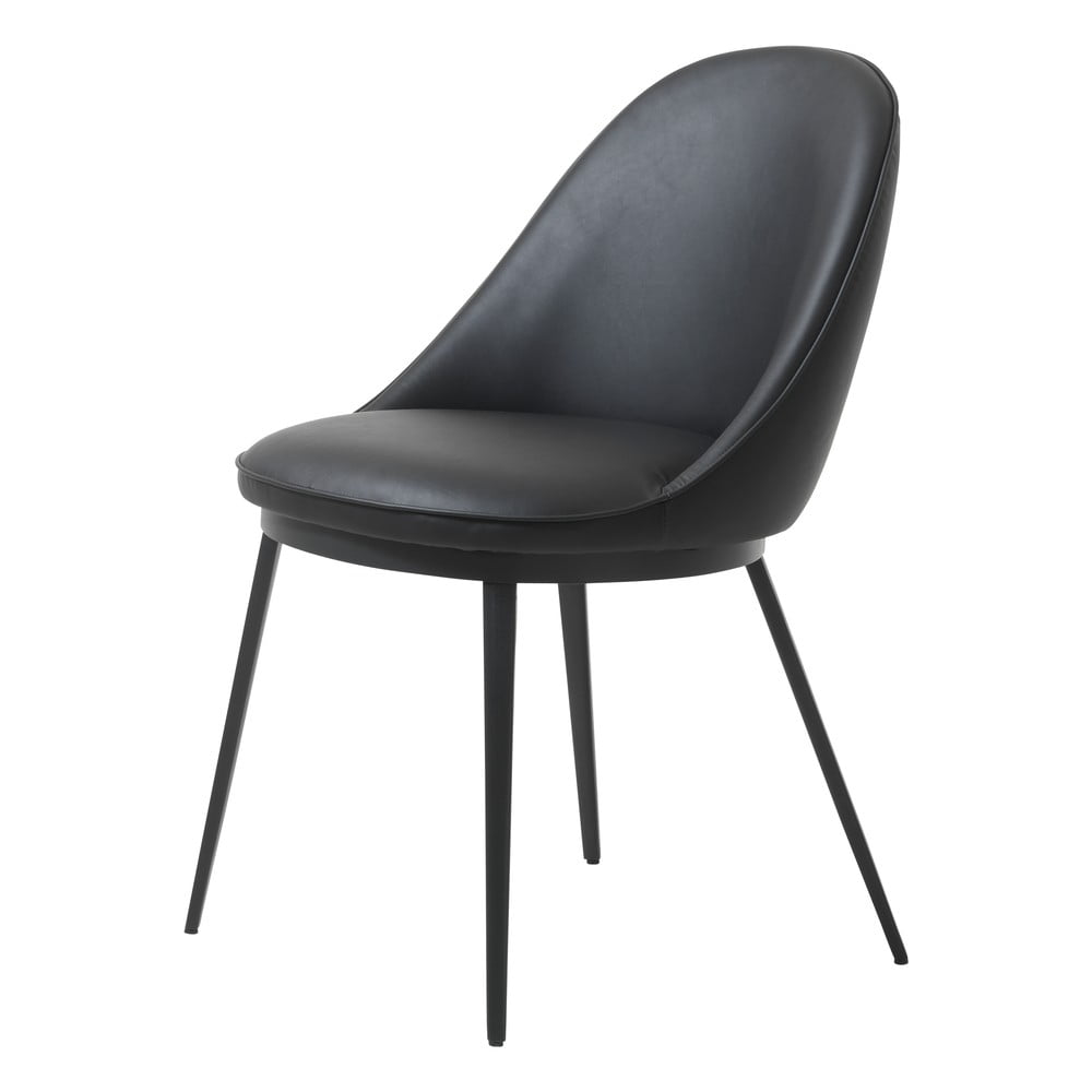 Černá jídelní židle z imitace kůže Unique Furniture Gain Unique Furniture