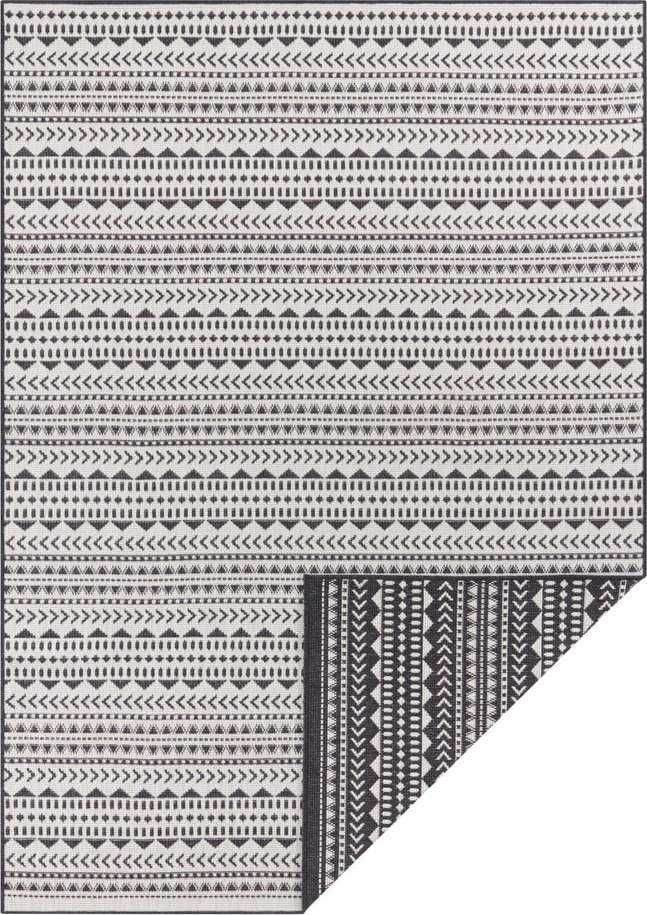 Černo-bílý venkovní koberec Ragami Kahira