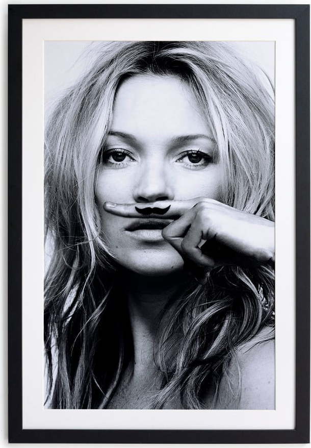 Černobílý plakát Little Nice Things Kate Moss