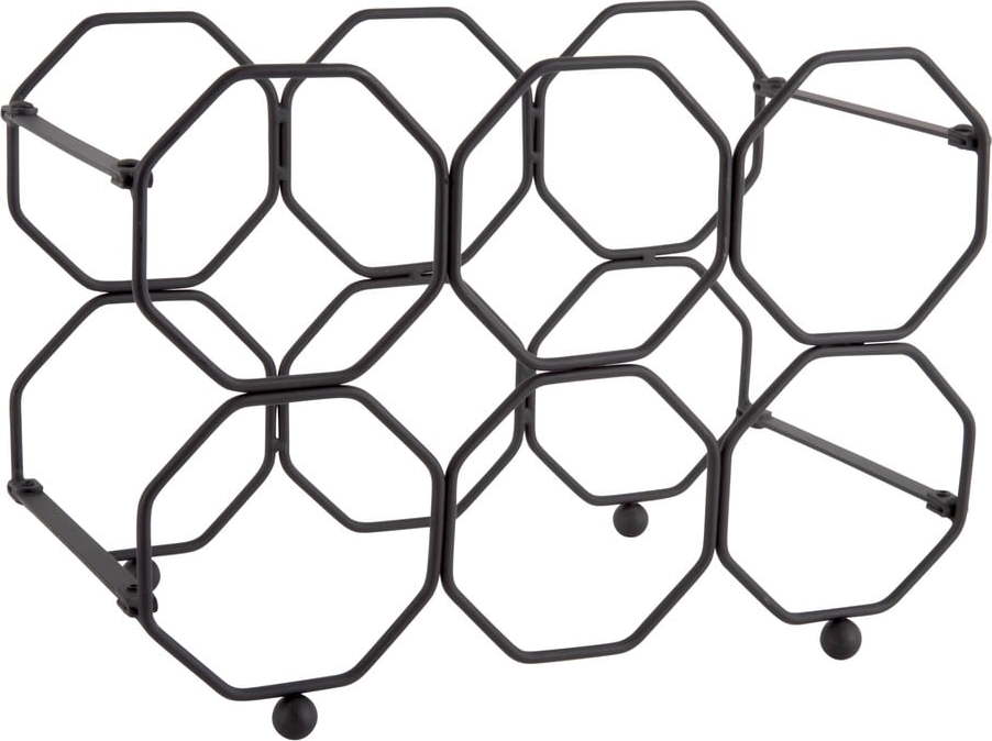 Černý kovový skládací držák na víno PT LIVING Honeycomb PT LIVING