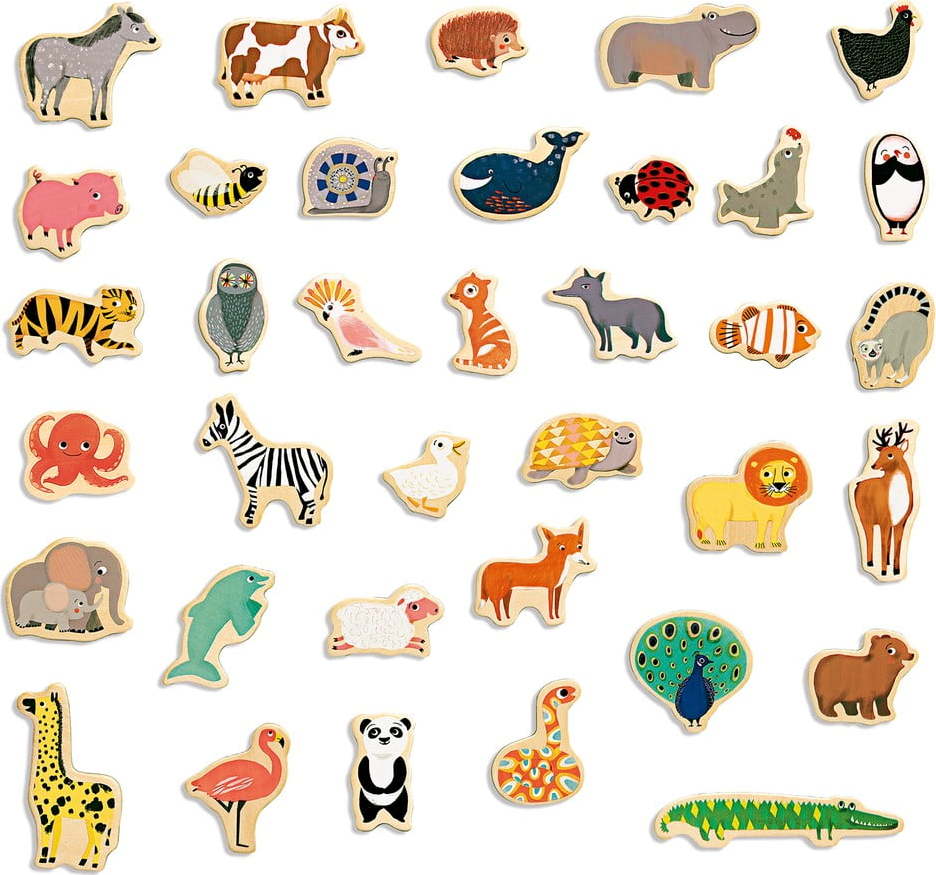 Dětské magnety Djeco Zvířátka ze ZOO DJECO