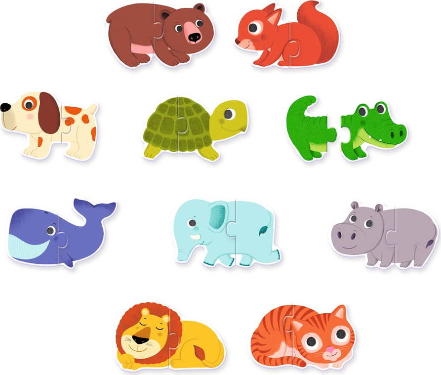 Dětské puzzle Djeco Duo Zvířátka DJECO