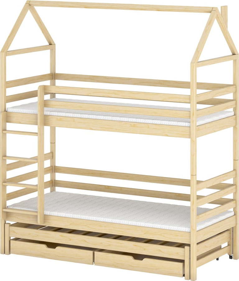 Domečková/patrová dětská postel s úložným prostorem 90x200 cm Dalia - Lano Meble Lano Meble