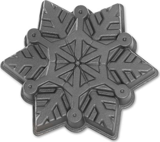Forma na pečení ve stříbrné barvě Nordic Ware Snowflake