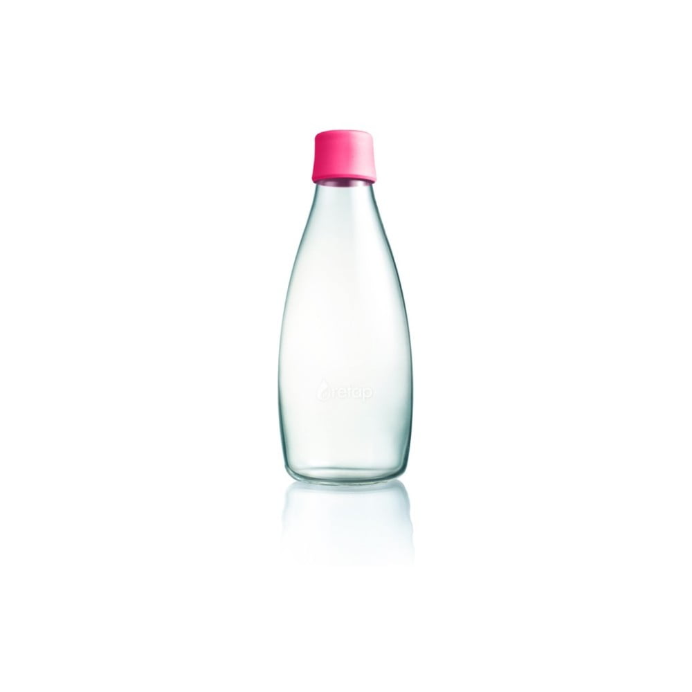 Fuchsiová skleněná lahev ReTap
