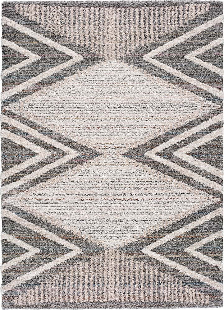 Hnědo-šedý koberec Universal Farah Geo
