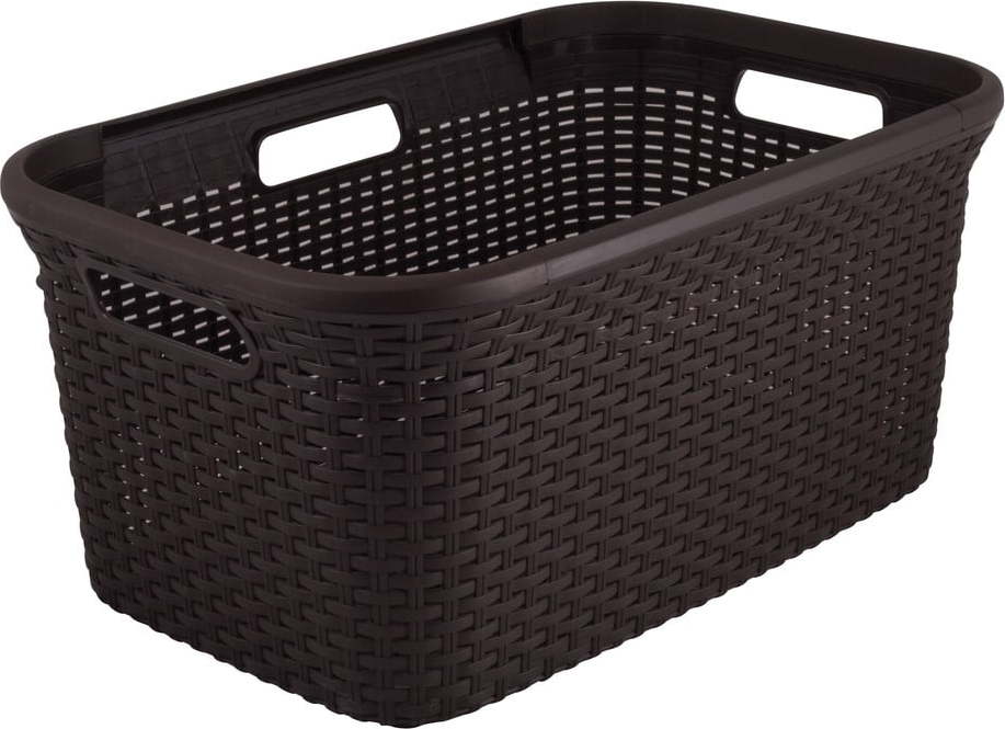 Hnědý koš na prádlo Curver Style Basket