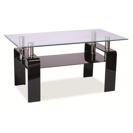 Konferenční stolek STELLA 110x60x55 cm černý SIGNAL