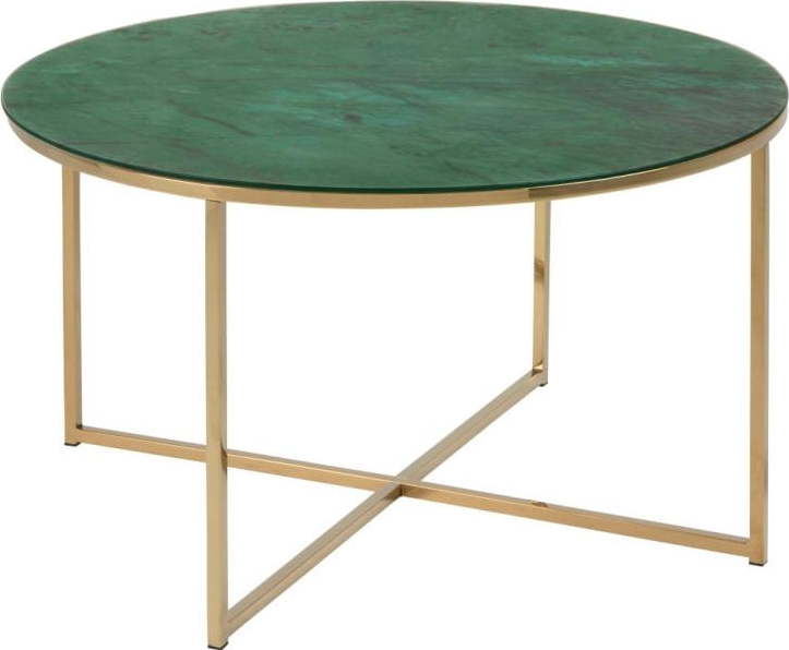 Konferenční stolek s deskou v dekoru zeleného mramoru Actona Alisma Actona