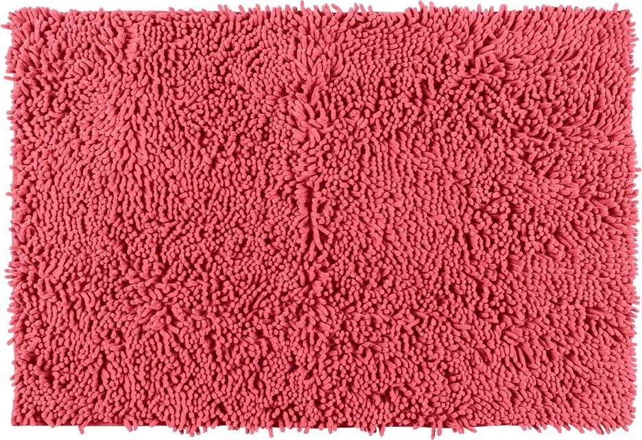Korálově červená koupelnová předložka Wenko Coral