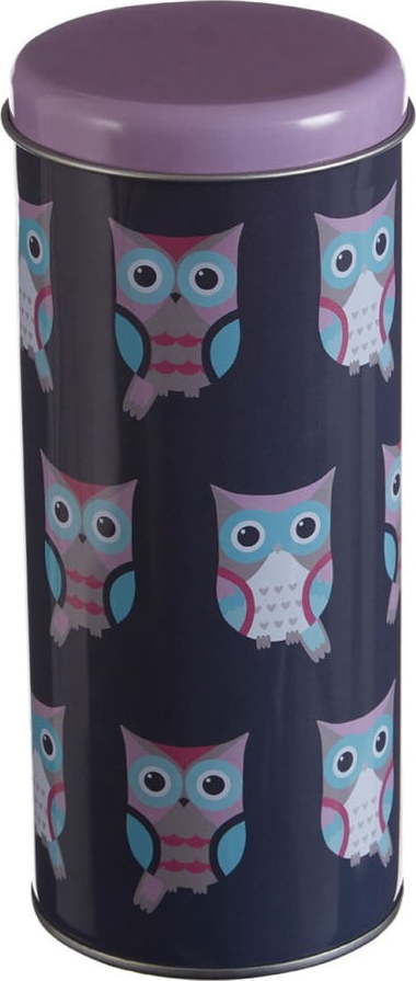 Kulatá cínová dóza Premier Housewares Happy Owls