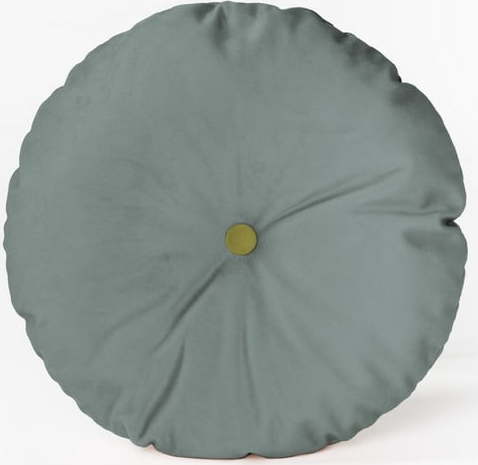 Kulatý dekorativní polštář se sametovým potahem Velvet Atelier Turquoise