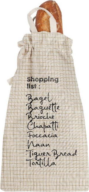 Látkový vak na chléb s příměsí lnu Really Nice Things Bag Shopping