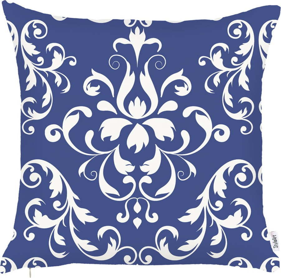 Modrý povlak na polštář Mike & Co. NEW YORK Ornament