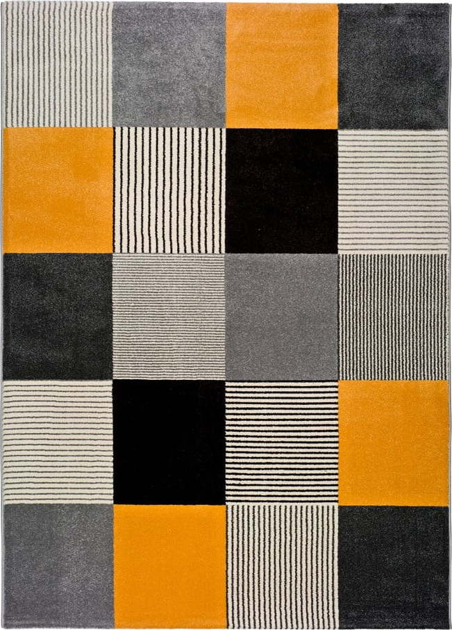 Oranžovo-šedý koberec Universal Gladys Lento