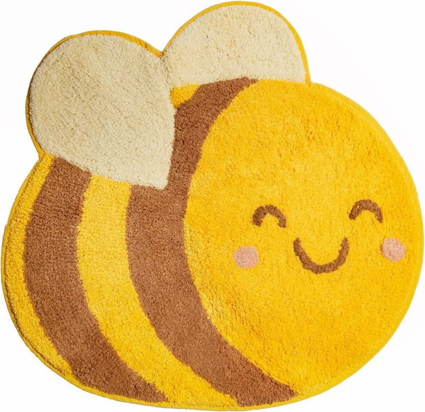 Oranžový dětský bavlněný koberec Sass & Belle Bee Happy