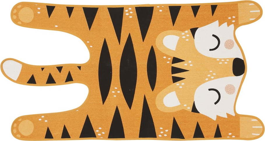 Oranžový dětský koberec z bavlny Södahl Theo Tiger