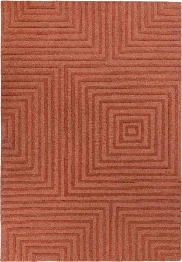 Oranžový vlněný koberec Flair Rugs Estela
