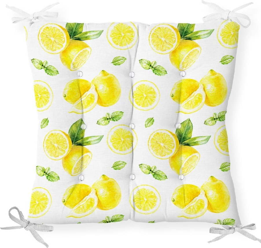Podsedák s příměsí bavlny Minimalist Cushion Covers Sliced Lemon
