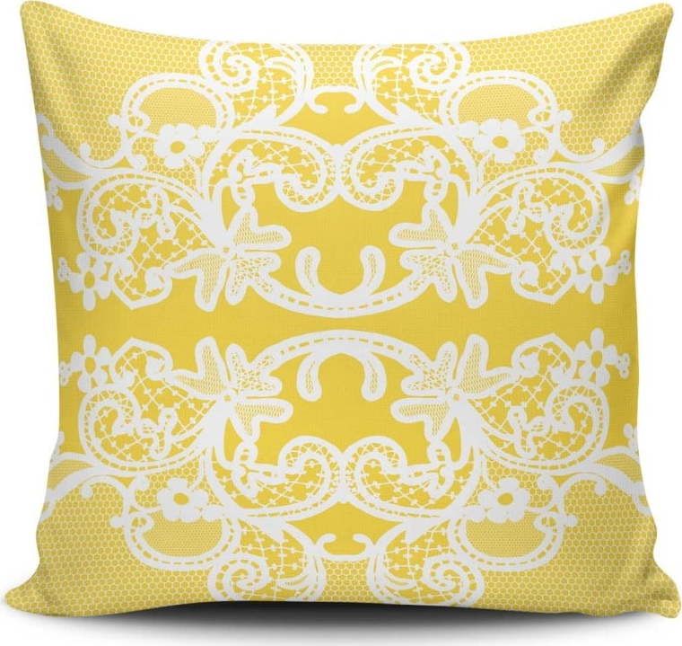 Polštář s příměsí bavlny Cushion Love Amarillo