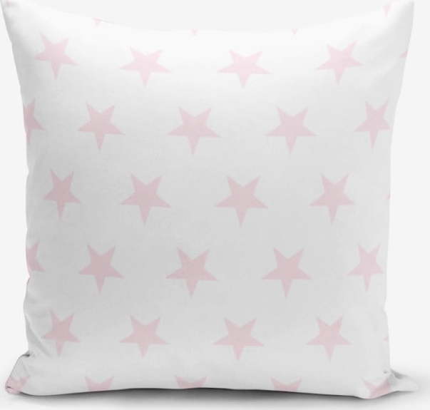 Povlak na polštář s příměsí bavlny Minimalist Cushion Covers Powder Colour Star Modern