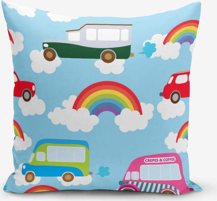 Povlak na polštář s příměsí bavlny Minimalist Cushion Covers Rainbow