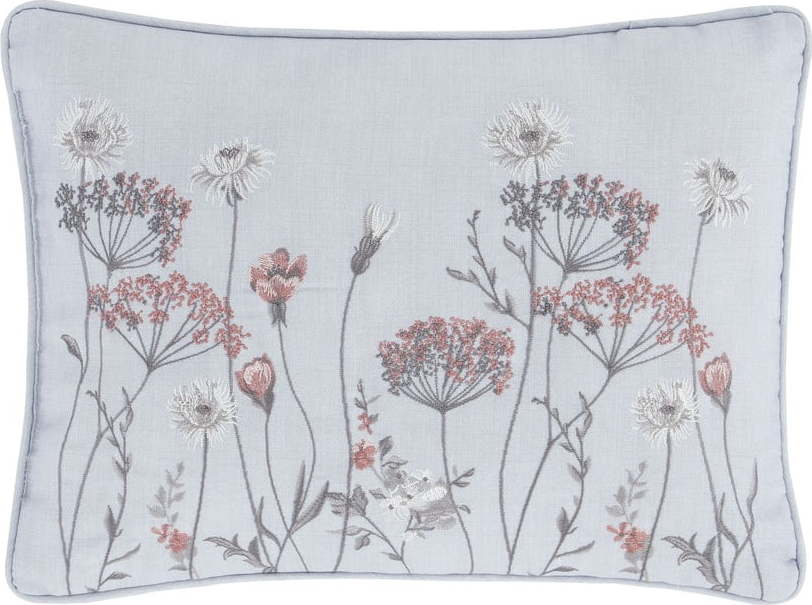 Růžovo-šedý polštář Catherine Lansfield Meadowsweet Floral