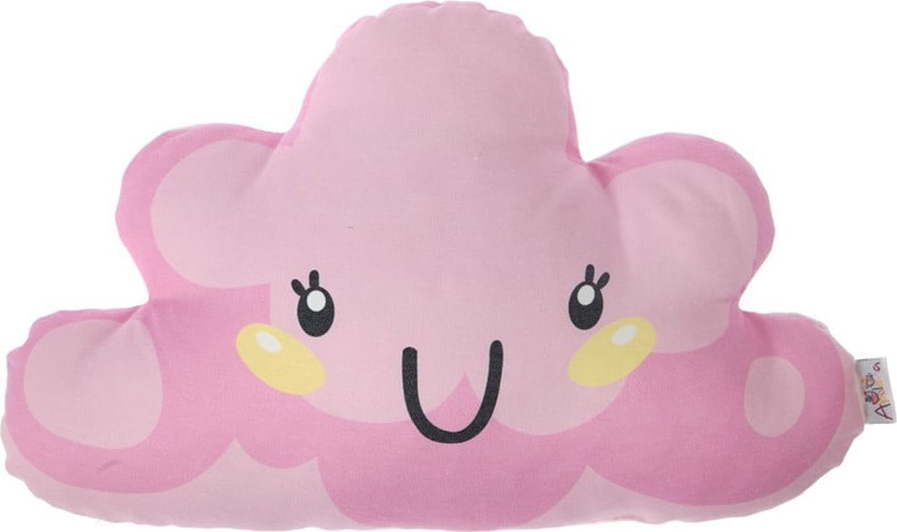 Růžový dětský polštářek s příměsí bavlny Mike & Co. NEW YORK Pillow Toy Arro