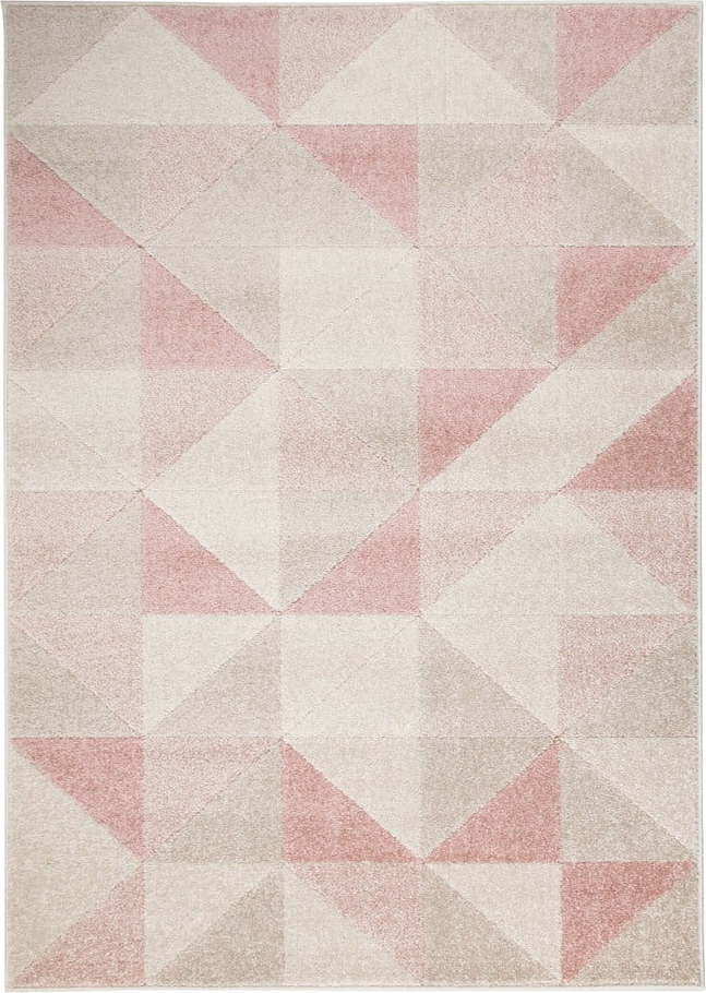 Růžový koberec Flair Rugs Urban Triangle