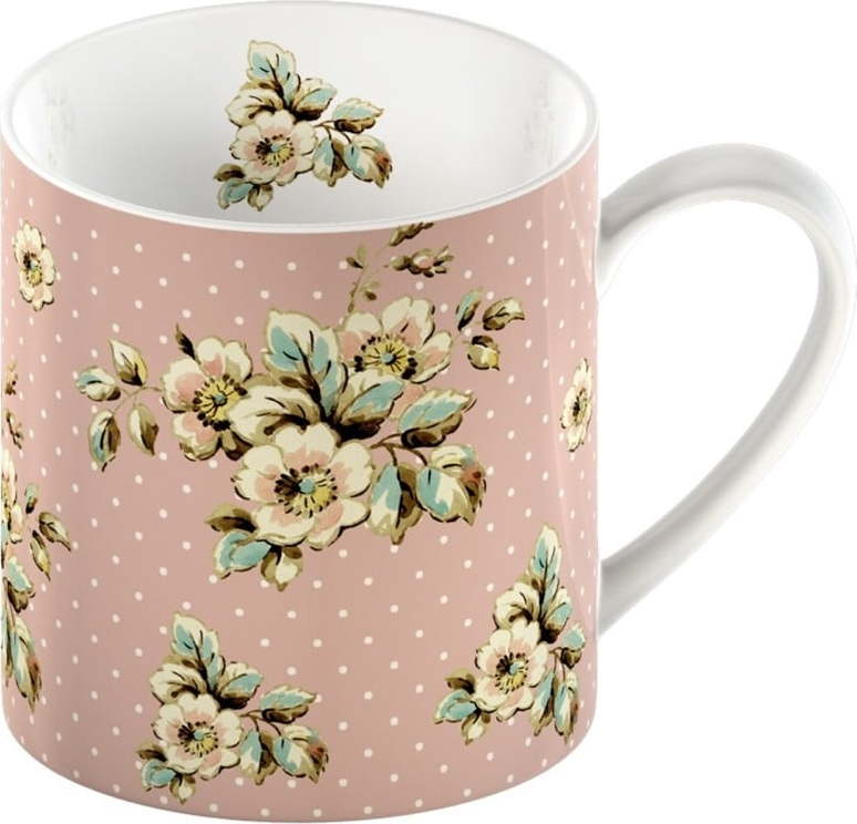 Růžový porcelánový hrnek Creative Tops Cottage Flower