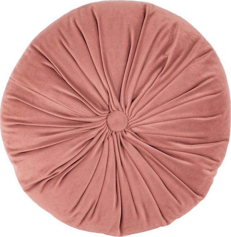 Růžový sametový dekorativní polštář Tiseco Home Studio Velvet